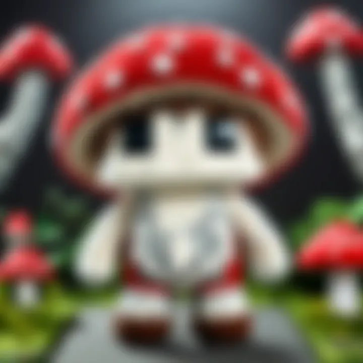 Detailed Mooshroom Plush Features