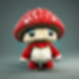 Elegant Mooshroom Plush Display