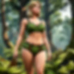 Elegant Mossy Oak Briefs in Enchanted Forest Setting