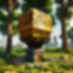 A beautifully crafted bee hive surrounded by flowers in Minecraft