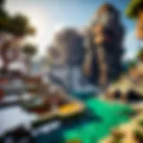 A gamer immersed in a vibrant digital world of Minecraft.