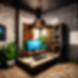 High-performance gaming computer setup for Minecraft