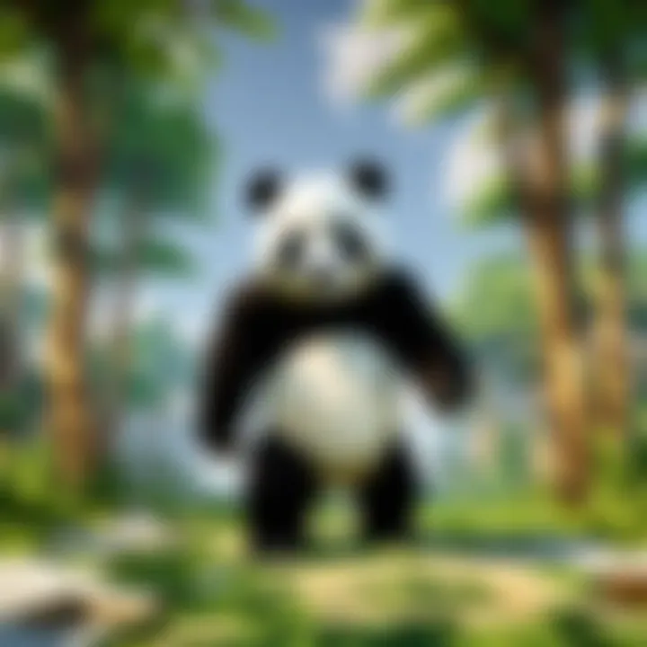 Panda Habitat Diversity in Minecraft