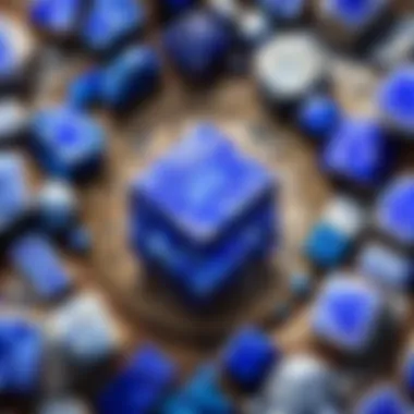 Player crafting with lapis stone, highlighting its utility in gameplay