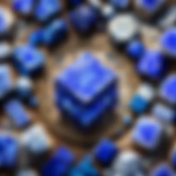 Player crafting with lapis stone, highlighting its utility in gameplay