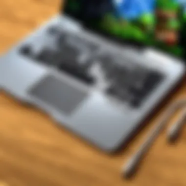 Illustration of accessories compatible with MacBook Air