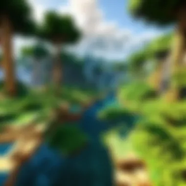 Navigating the Biome Rental Interface in Minecraft A player interacting with the biome rental interface