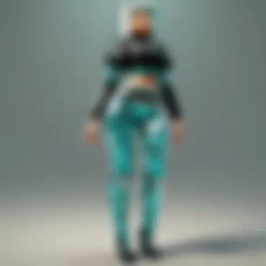 Shimmering Elegance of Diamond Pants in Minecraft