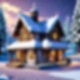 Enchanted Snow Village Cottage Enchanted Snow Village Cottage