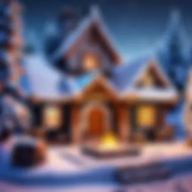 Snowy Oasis with Cozy Fireplace Snowy Oasis with Cozy Fireplace