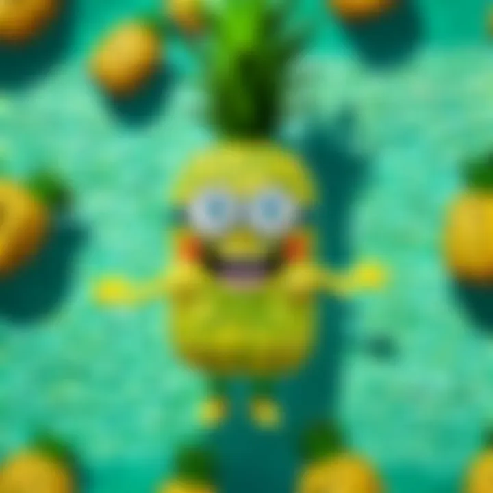 SpongeBob Floatie Featuring Playful Pineapple Theme