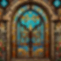 Artistic Stained Glass Window in Minecraft