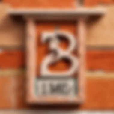 Intricate Terra Cotta House Number Detail
