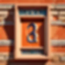 Artistic Terra Cotta House Number Plaque