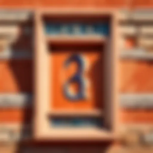 Artistic Terra Cotta House Number Plaque