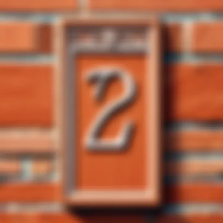 Weather-resistant Terra Cotta House Number