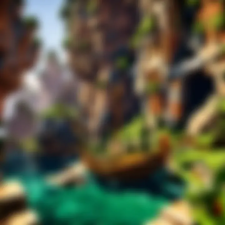 Minecraft gameplay showcasing enhanced visuals