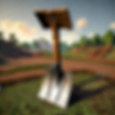 Shovel being used in resource gathering