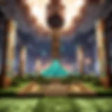 A beautifully constructed beacon surrounded by vibrant terrain