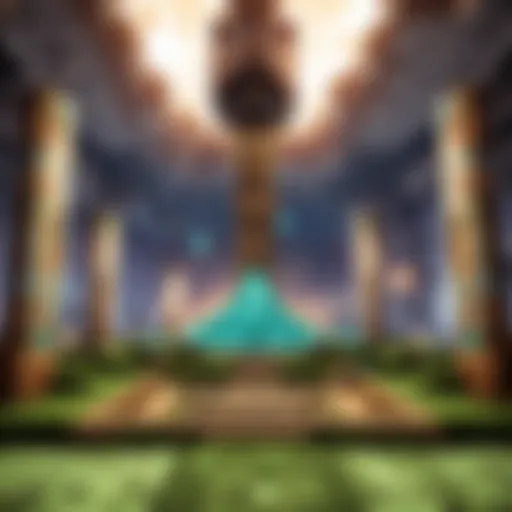 A beautifully constructed beacon surrounded by vibrant terrain