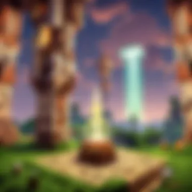 Innovative Designs Using Beacons for Enhanced Gameplay An intricate design showcasing multiple beacons in a landscape