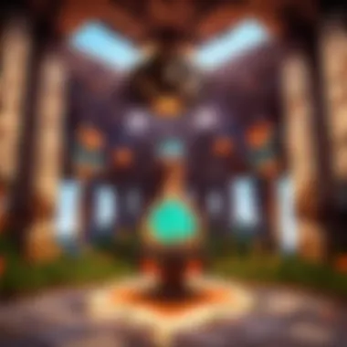 A strategic layout of beacons within a multiplayer arena