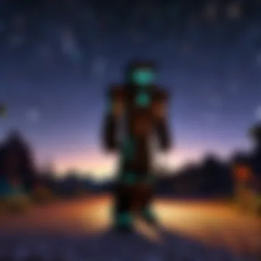 Nighttime Visibility Transformation A nighttime scene showcasing the impact of lighting on visibility