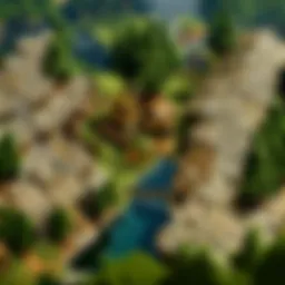 Woodlands Village in Minecraft showcasing various villagers