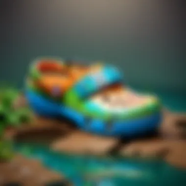 Vibrant Collaborative Crocs Collaborative Crocs in vibrant colors and textures