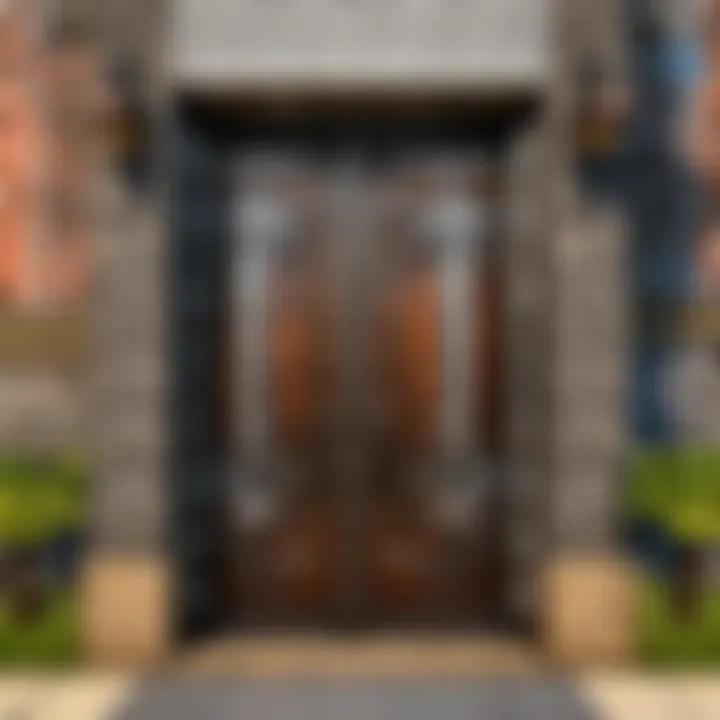 Crafting mechanics for iron doors illustrated with materials required.