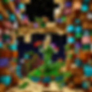 Evolution of the Blocky Universe Minecraft update evolution illustration