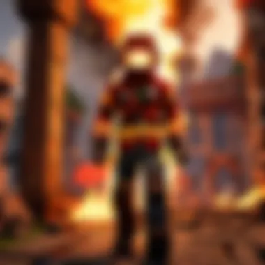Strategies for navigating fire hazards in Minecraft