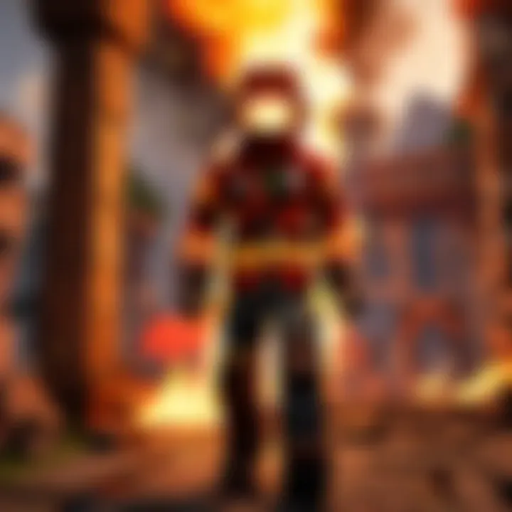 Strategies for navigating fire hazards in Minecraft