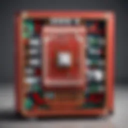 Visual representation of a logical inverter circuit in Minecraft