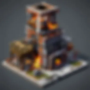 Diagram illustrating the construction of a mini smelter