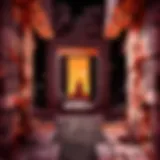 Detailed view of a Nether portal in Minecraft