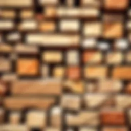 Showcase of various sandstone slabs in Minecraft environment