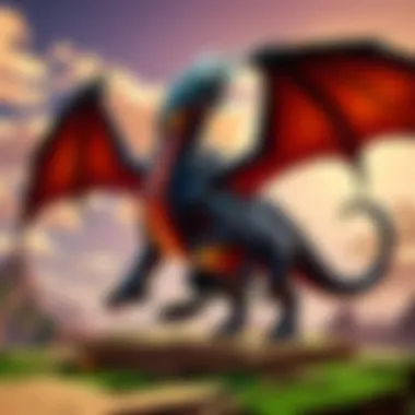 Minecraft Ender Dragon Battle