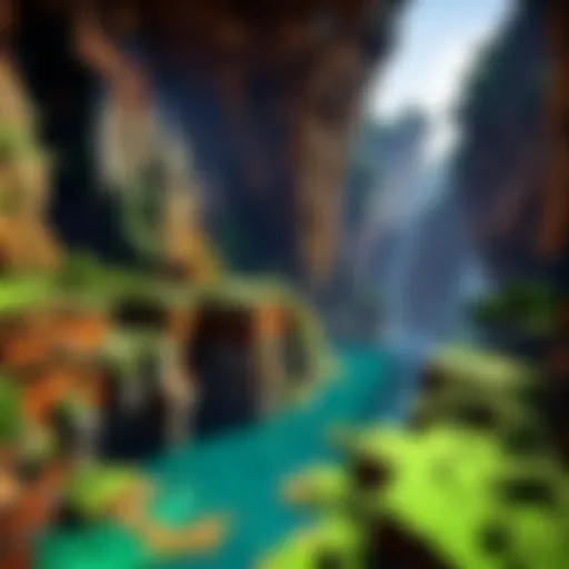 Illustration showing Minecraft world infused with Java programming