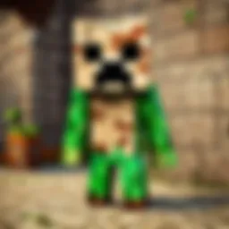 Laughing Creeper in Minecraft
