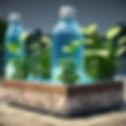 Eco-conscious gardening with water bottle planters