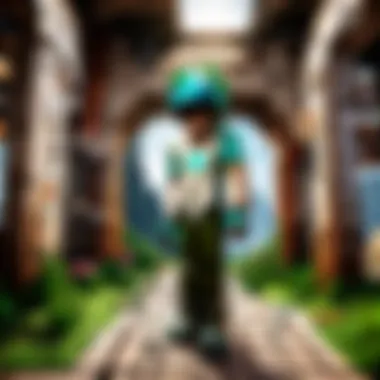 Innovative VR Project with Minecraft Influence Innovative virtual reality project inspired by Minecraft aesthetics