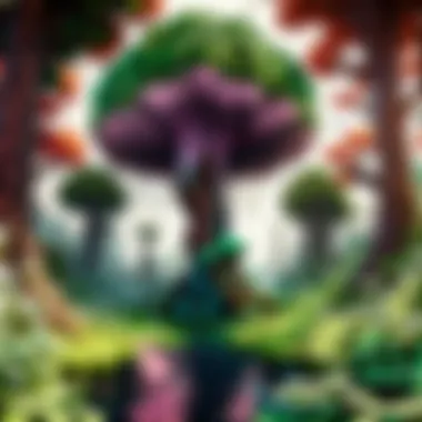 Ethereal Flora of the Warped Forest Ethereal flora of the warped forest