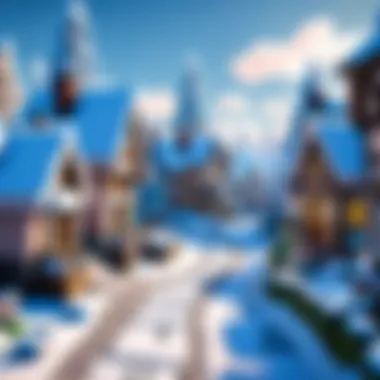 Whimsical Snow Village Pathway Whimsical Snow Village Pathway