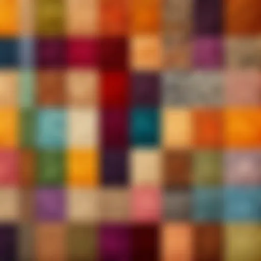 Vibrant wool carpet dyed with natural hues
